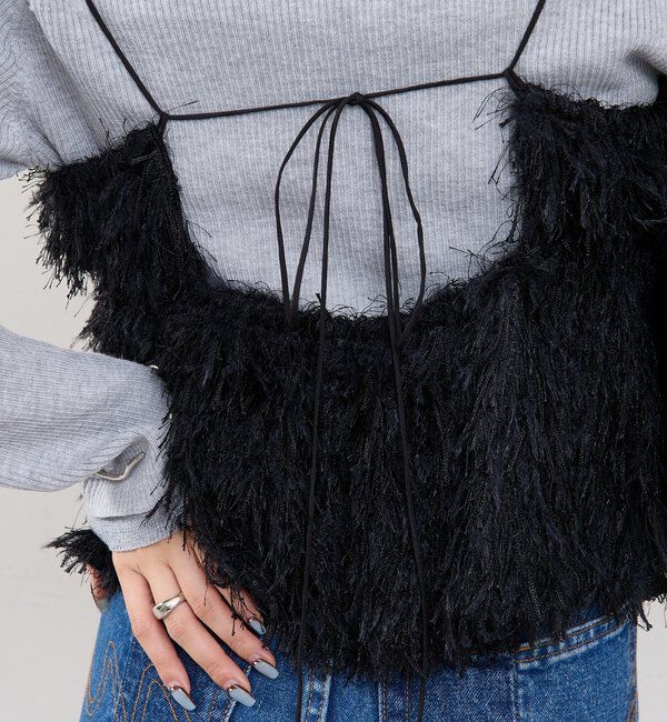  「フェザーフリンジ キャミビスチェ」|シャツ・ブラウス|