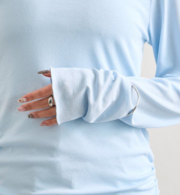  「裾ギャザーシアーロンＴ」|Tシャツ・カットソー|