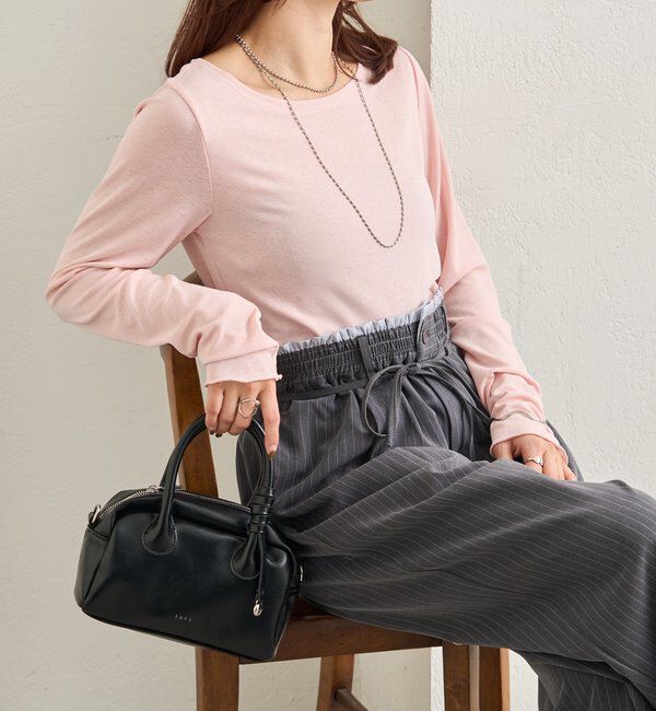  「裾ギャザーシアーロンＴ」|Tシャツ・カットソー|