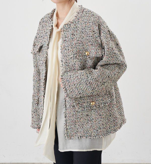  「【インフルエンサー＠akane_nagataコラボ】ツイードジャケット」|その他|