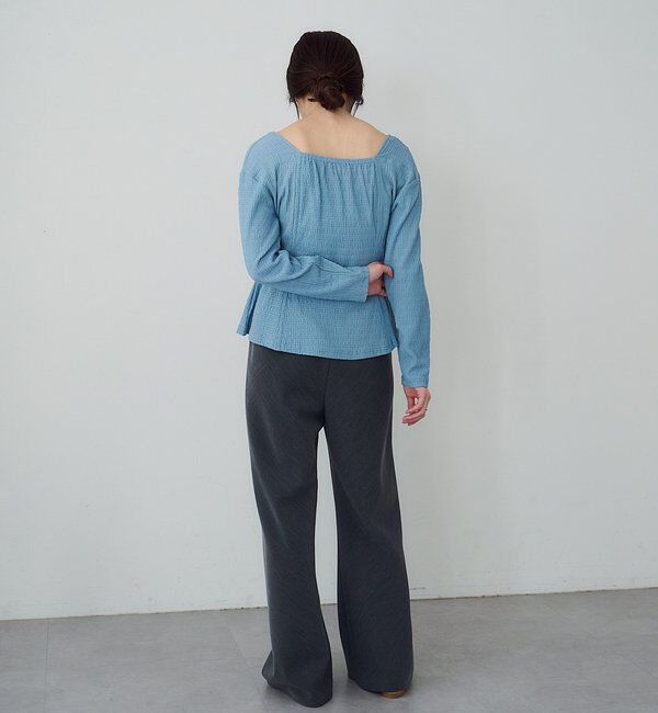  「【26SS予約】スクエアネックペプラムカットソー」|Tシャツ・カットソー|