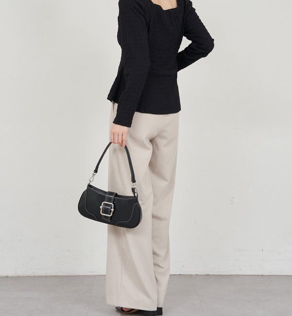  「【26SS予約】スクエアネックペプラムカットソー」|Tシャツ・カットソー|