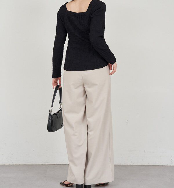  「【26SS予約】スクエアネックペプラムカットソー」|Tシャツ・カットソー|