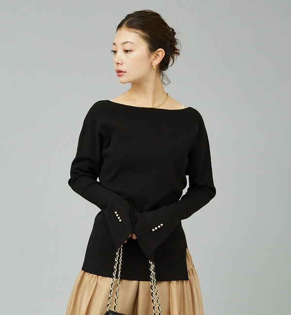 Rouge vif「総針フレアスリーブプルオーバー」|ニット・セーター|