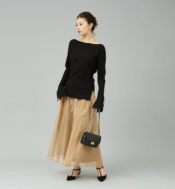 Rouge vif「総針フレアスリーブプルオーバー」|ニット・セーター|