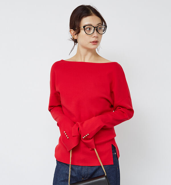 Rouge vif「総針フレアスリーブプルオーバー」|ニット・セーター|