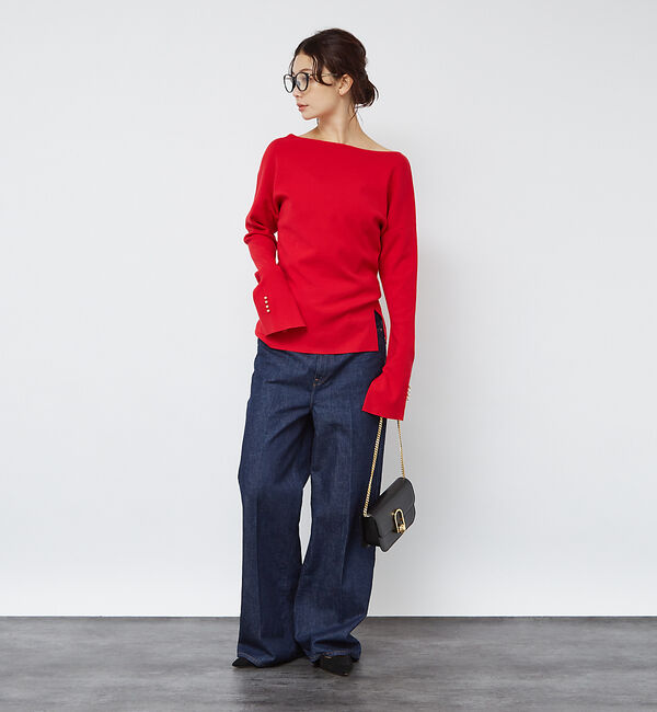 Rouge vif「総針フレアスリーブプルオーバー」|ニット・セーター|