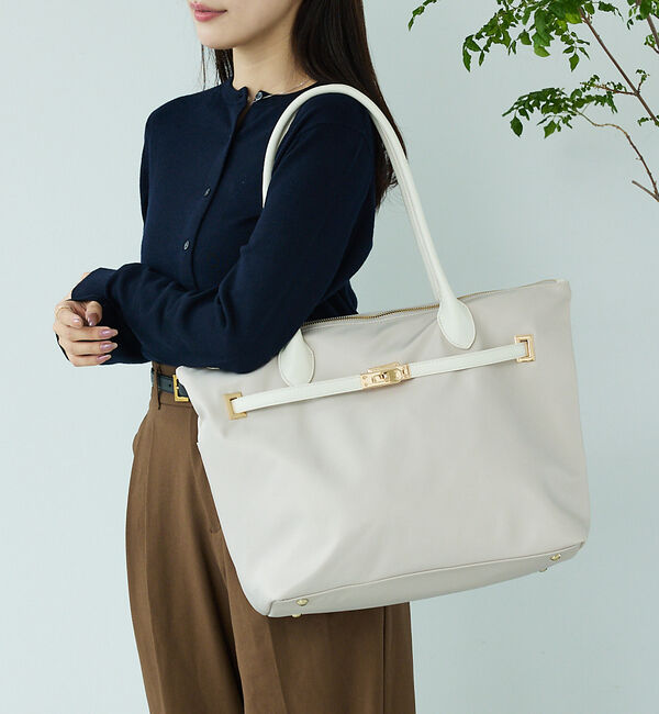 LOWELL things「【kariさんコラボ】多機能BELTEDナイロントート/A4/通勤/16インチP」|ビジネスバッグ|