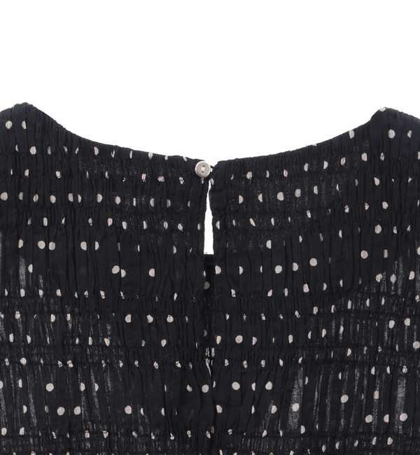 TIARA「《別注》【ne Quittez pas/ヌキテパ】ノースリーブドットブラウス」|シャツ・ブラウス|