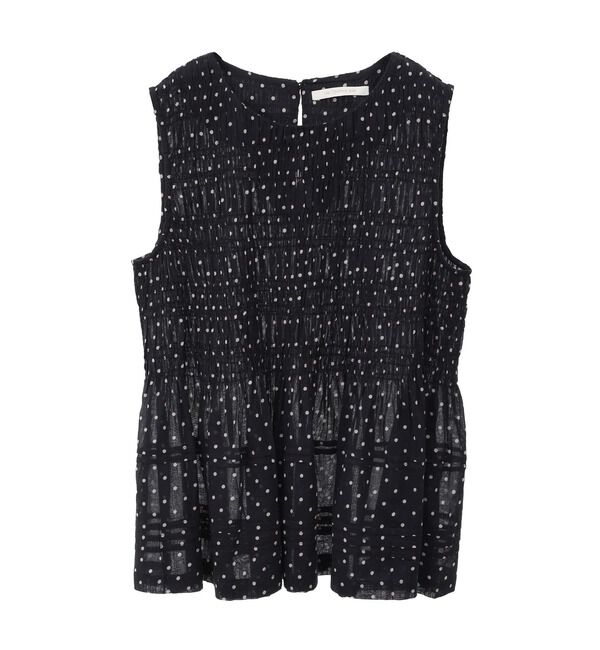 TIARA「《別注》【ne Quittez pas/ヌキテパ】ノースリーブドットブラウス」|シャツ・ブラウス|