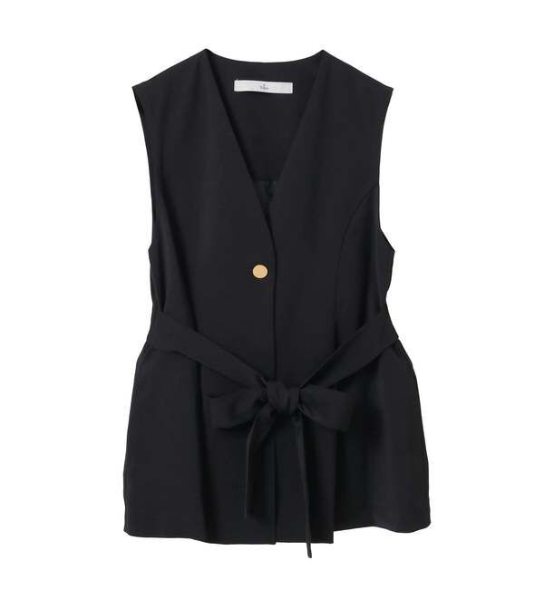 TIARA「リボンアクセントジレ」|シャツ・ブラウス|