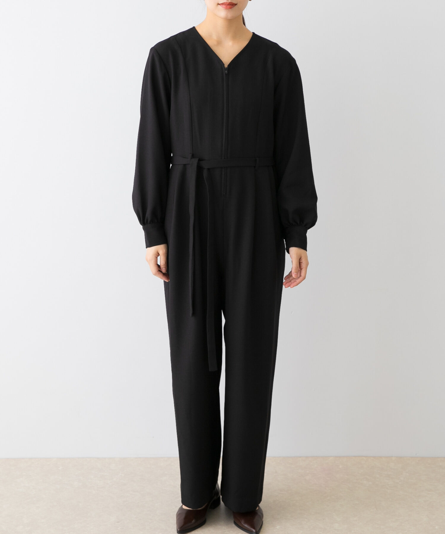 URBAN RESEARCH ROSSO「『UR TECH SMOOTHLUXE』F by ROSSO　ハーフZIPジャンプスーツ」|スカート|