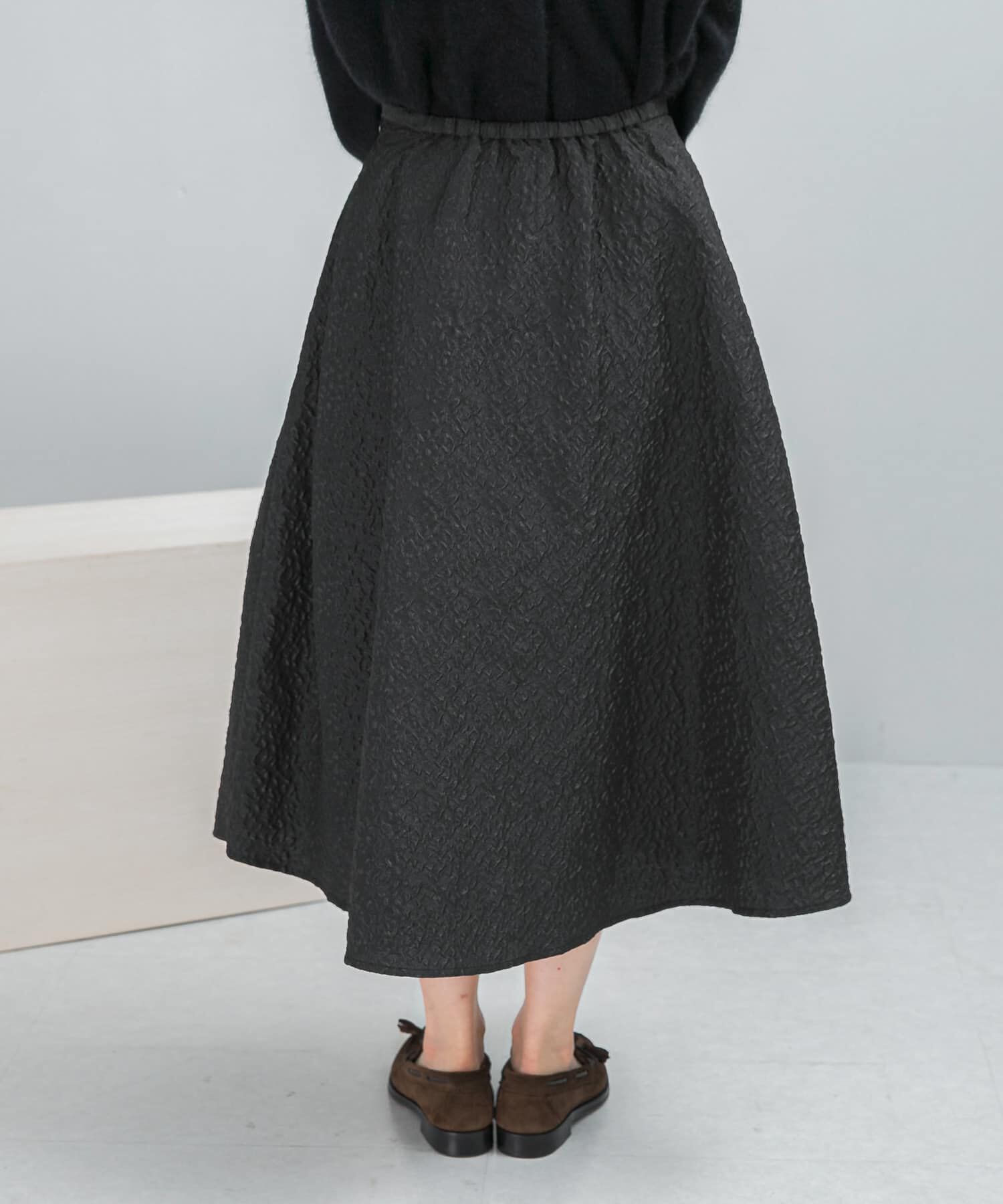 URBAN RESEARCH ROSSO「ジャガードサイドタックフレアスカート」|スカート|