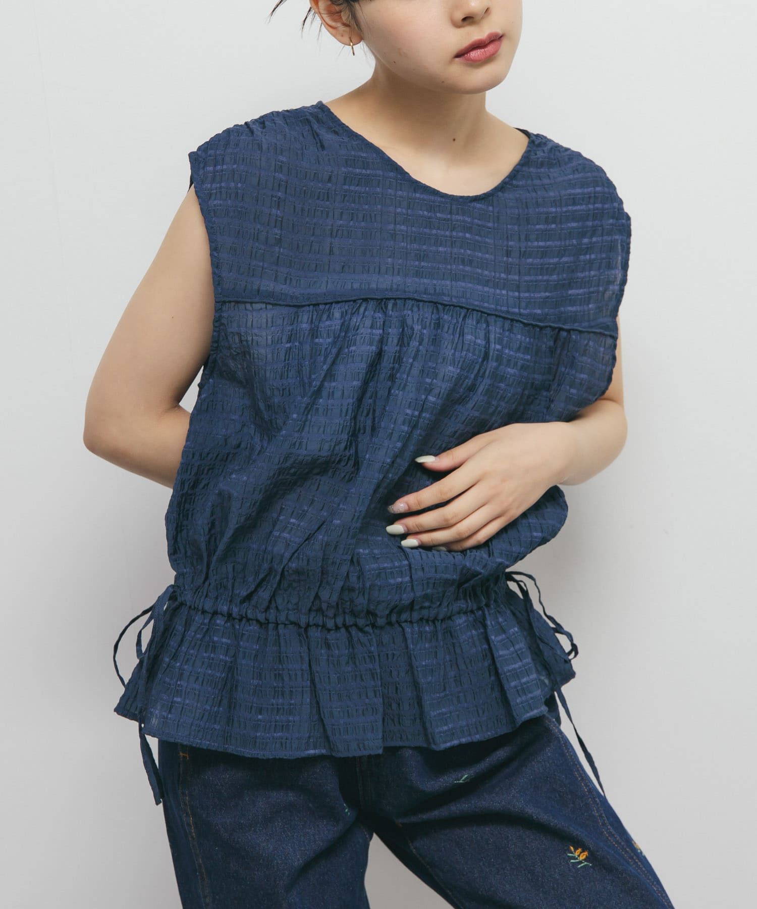  「2WAYノースリーブブラウス」|シャツ・ブラウス|