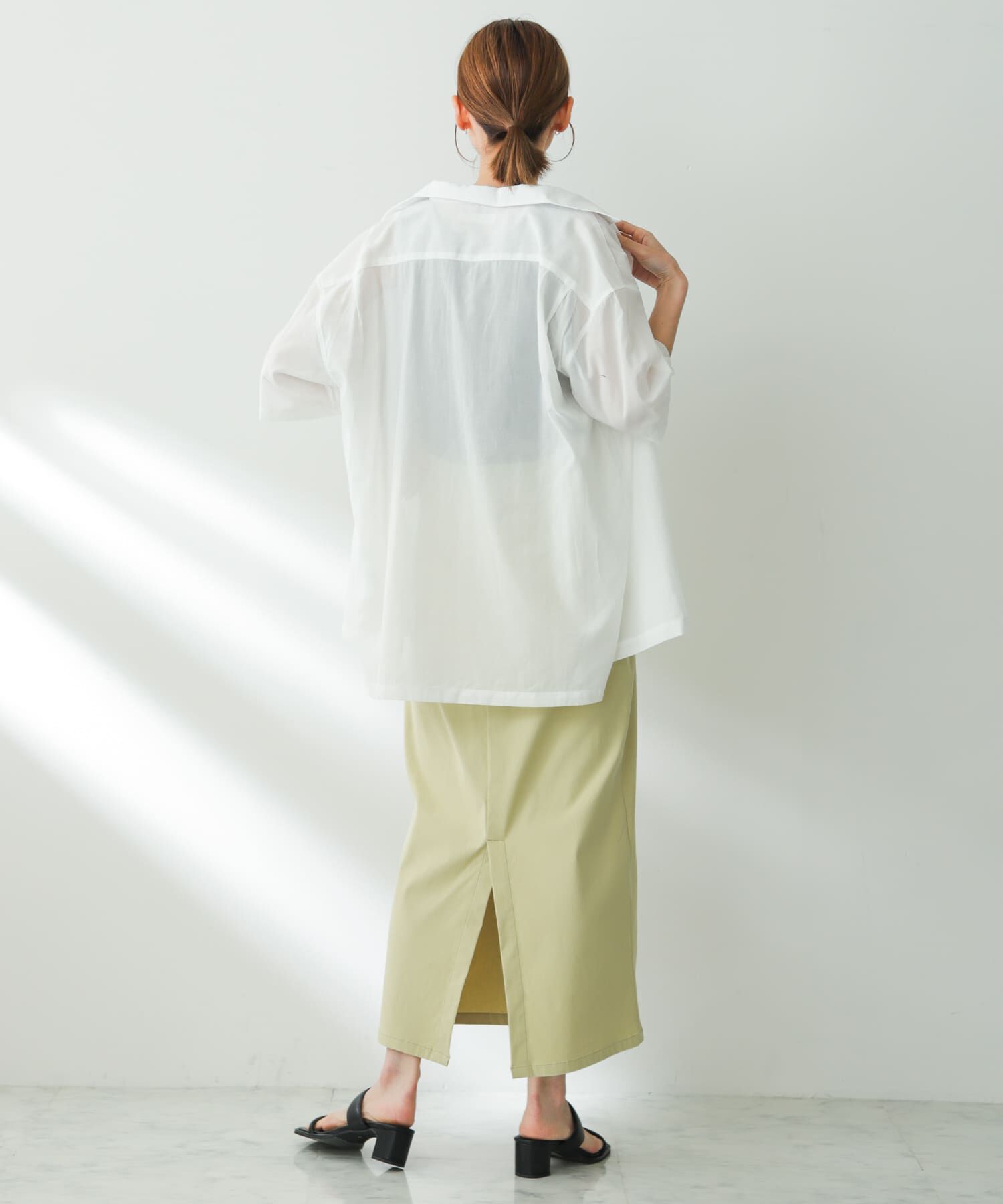 SENSE OF PLACE by URBAN RESEARCH「シアーシャンブレーオープンカラーシャツ」|シャツ・ブラウス|