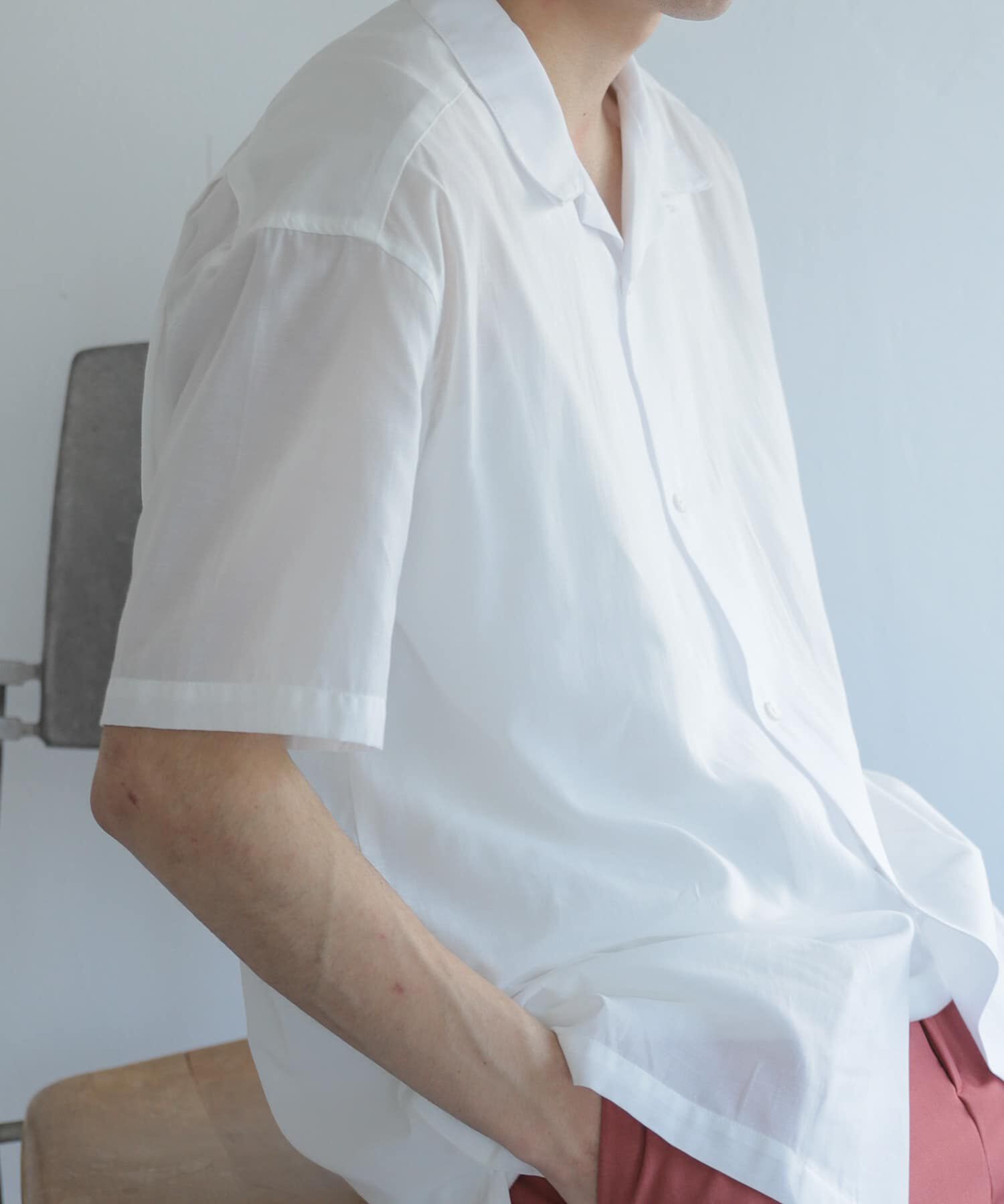 SENSE OF PLACE by URBAN RESEARCH「シアーシャンブレーオープンカラーシャツ」|シャツ・ブラウス|