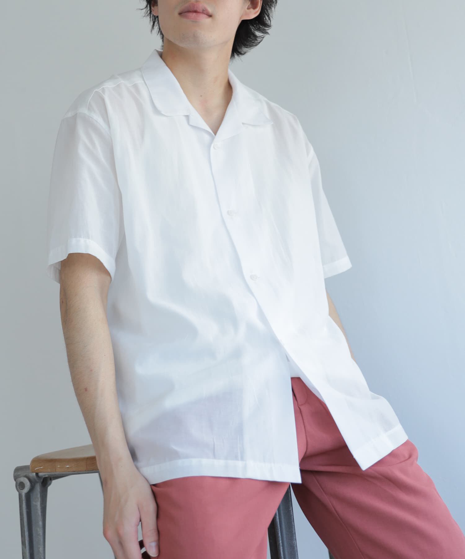 SENSE OF PLACE by URBAN RESEARCH「シアーシャンブレーオープンカラーシャツ」|シャツ・ブラウス|