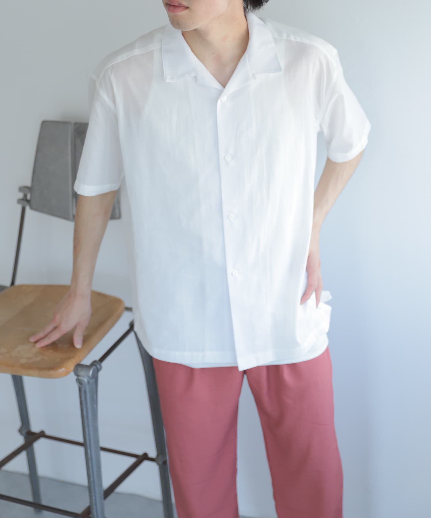 SENSE OF PLACE by URBAN RESEARCH「シアーシャンブレーオープンカラーシャツ」|シャツ・ブラウス|