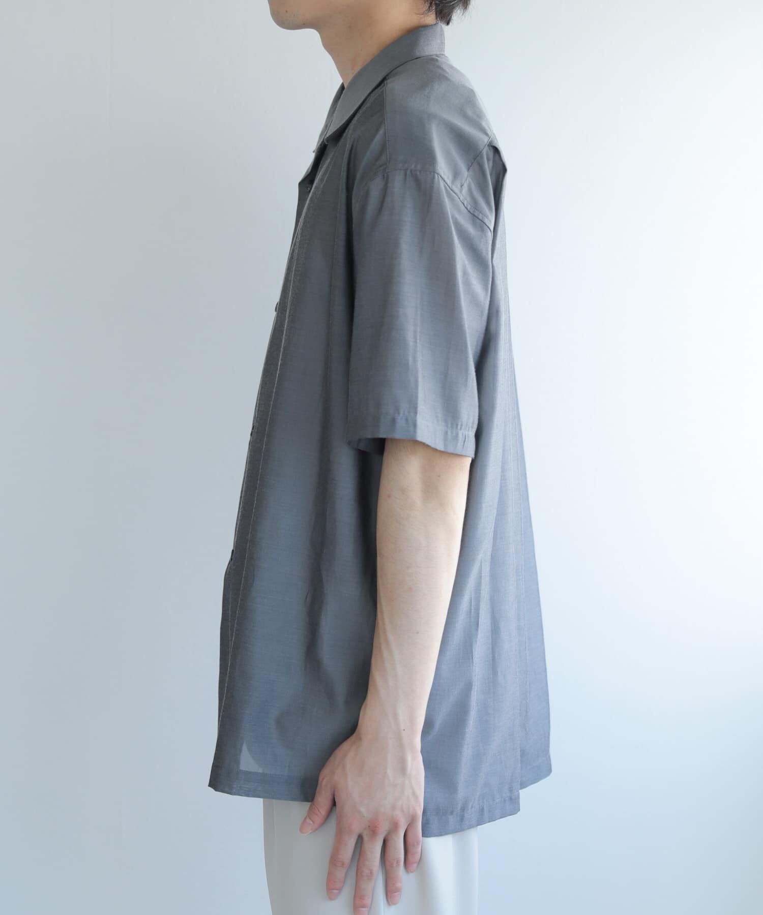 SENSE OF PLACE by URBAN RESEARCH「シアーシャンブレーオープンカラーシャツ」|シャツ・ブラウス|