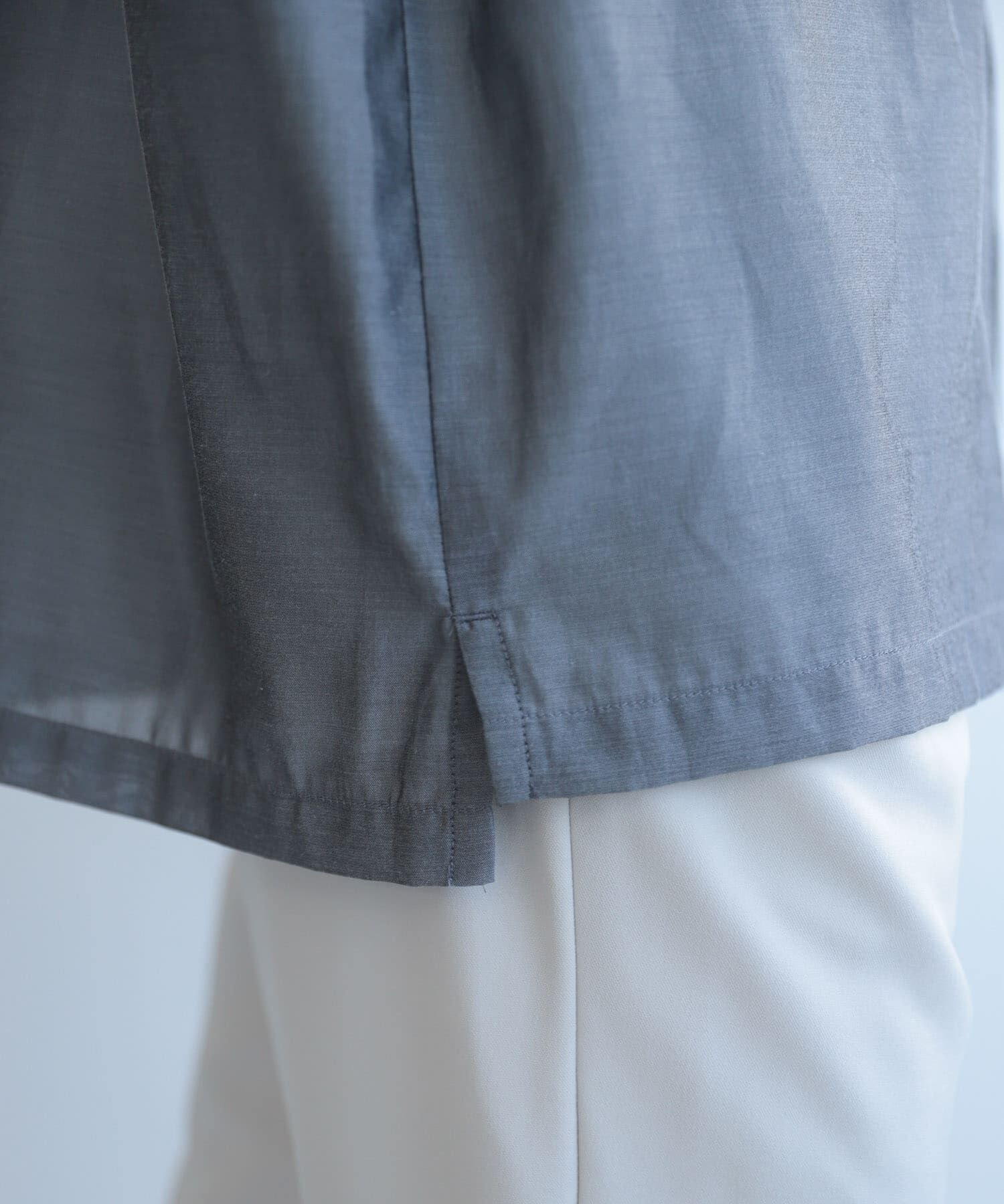 SENSE OF PLACE by URBAN RESEARCH「シアーシャンブレーオープンカラーシャツ」|シャツ・ブラウス|