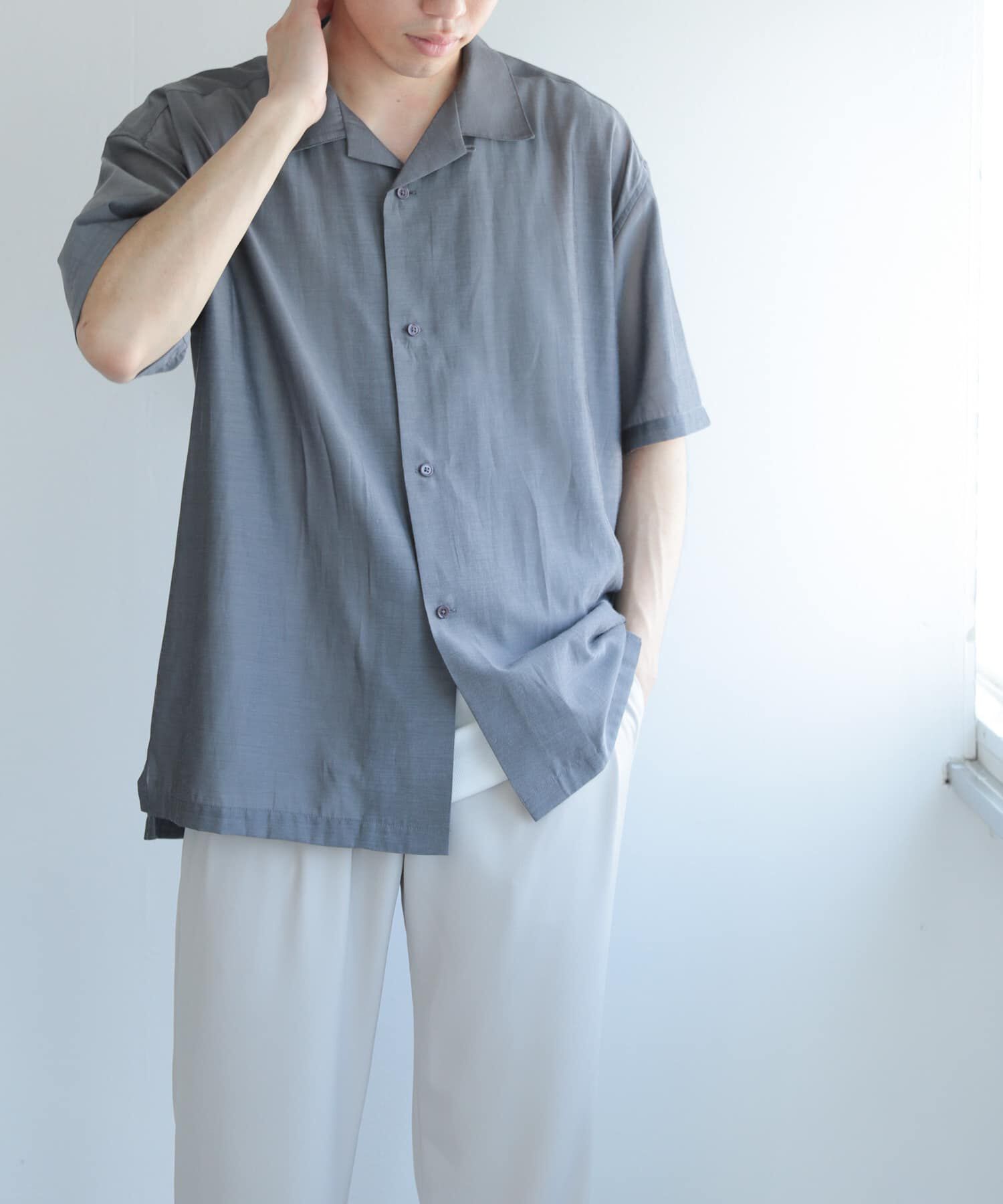 SENSE OF PLACE by URBAN RESEARCH「シアーシャンブレーオープンカラーシャツ」|シャツ・ブラウス|