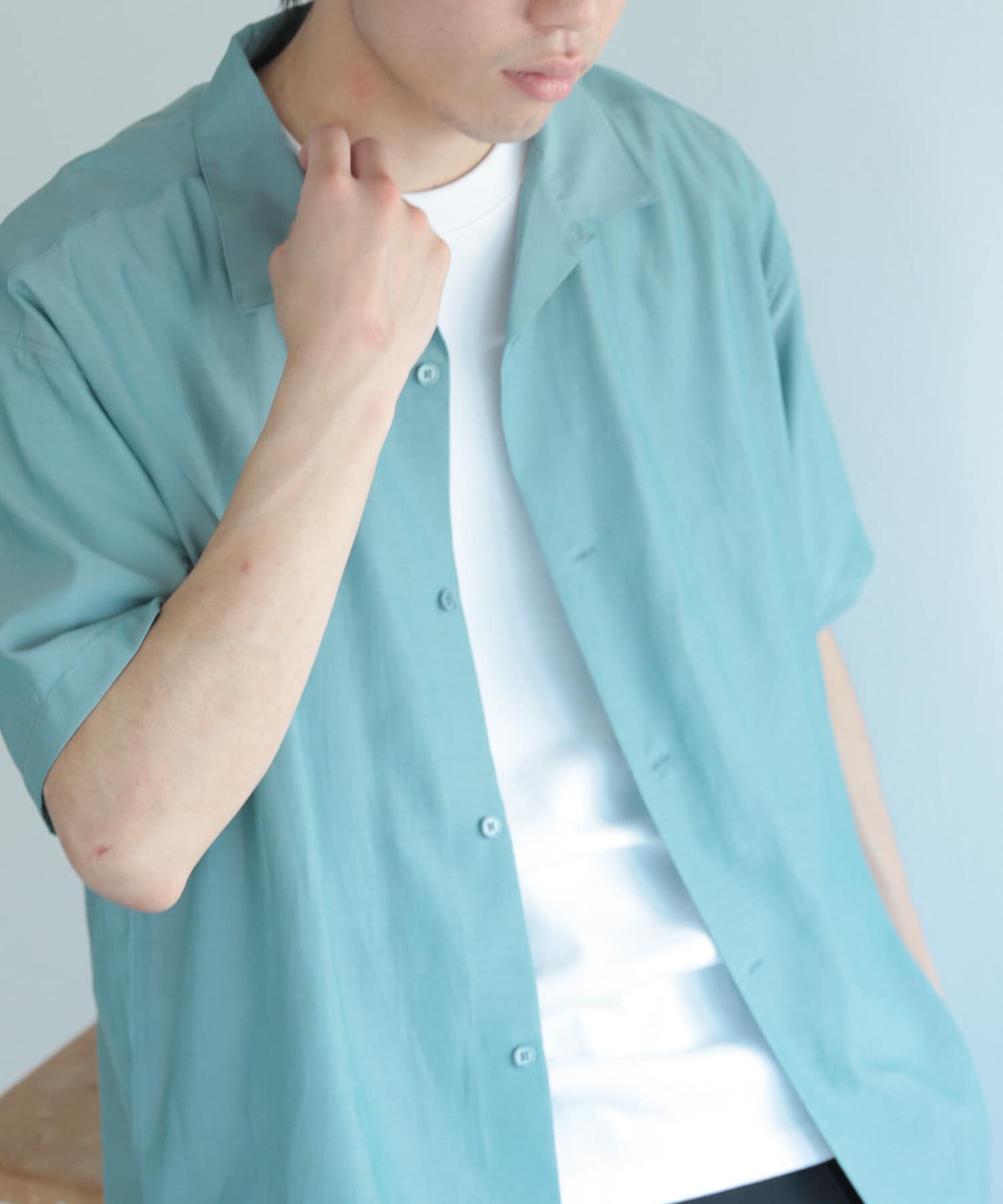 SENSE OF PLACE by URBAN RESEARCH「シアーシャンブレーオープンカラーシャツ」|シャツ・ブラウス|