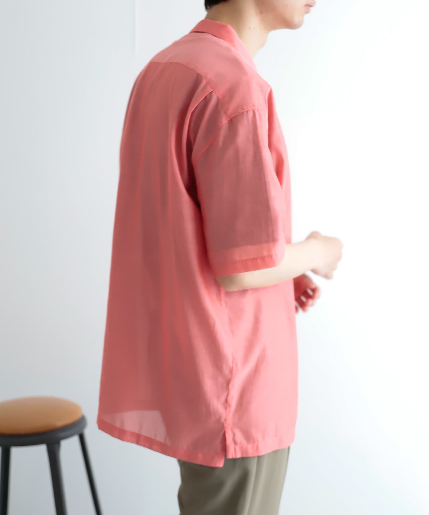 SENSE OF PLACE by URBAN RESEARCH「シアーシャンブレーオープンカラーシャツ」|シャツ・ブラウス|