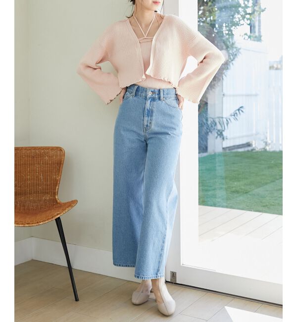 MAJESTICLEGON「キャミsetプレートニットカーデ」|ニット・セーター|