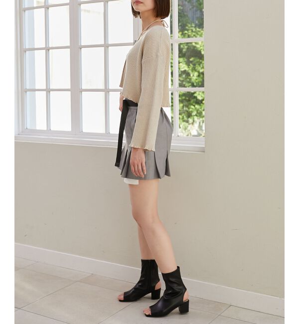 MAJESTICLEGON「キャミsetプレートニットカーデ」|ニット・セーター|