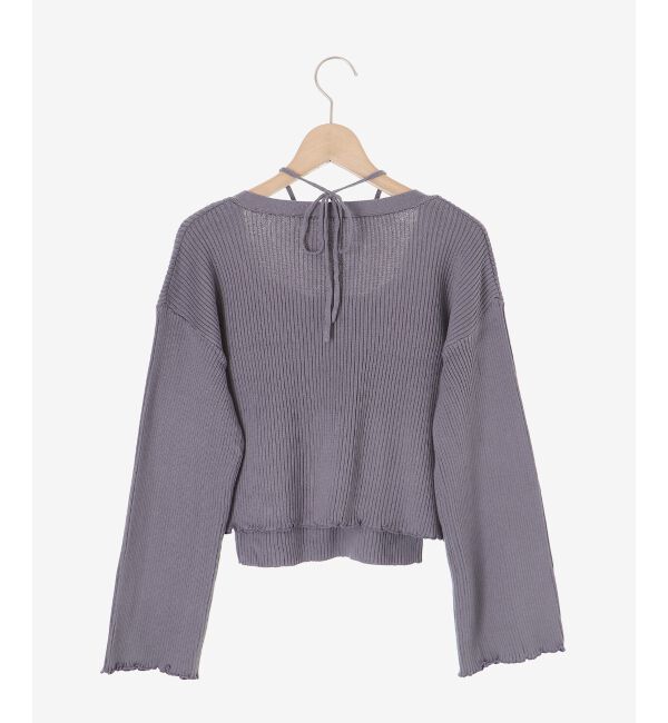 MAJESTICLEGON「キャミsetプレートニットカーデ」|ニット・セーター|