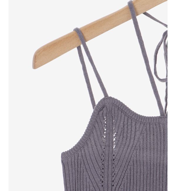 MAJESTICLEGON「キャミsetプレートニットカーデ」|ニット・セーター|