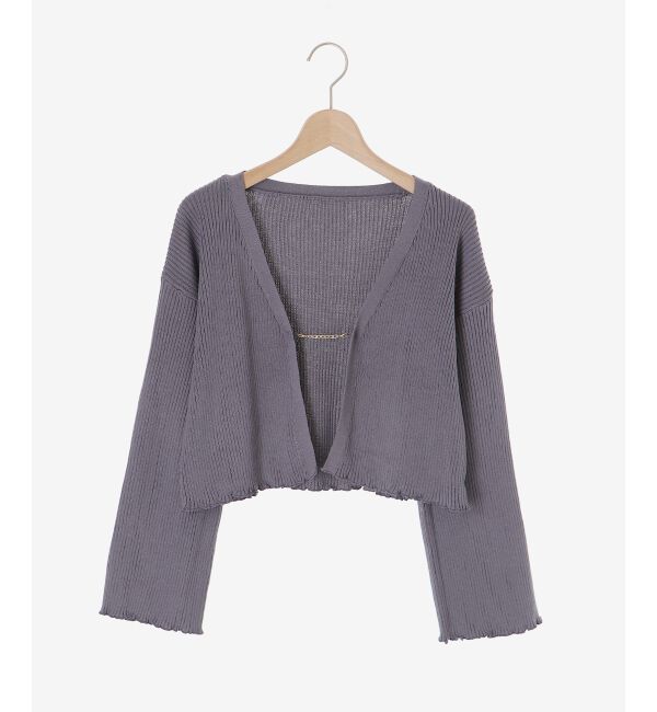 MAJESTICLEGON「キャミsetプレートニットカーデ」|ニット・セーター|