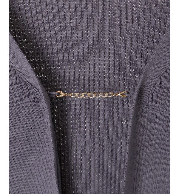 MAJESTICLEGON「キャミsetプレートニットカーデ」|ニット・セーター|