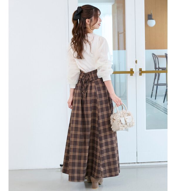  「パールチュールスリーブ長袖トップス」|Tシャツ・カットソー|