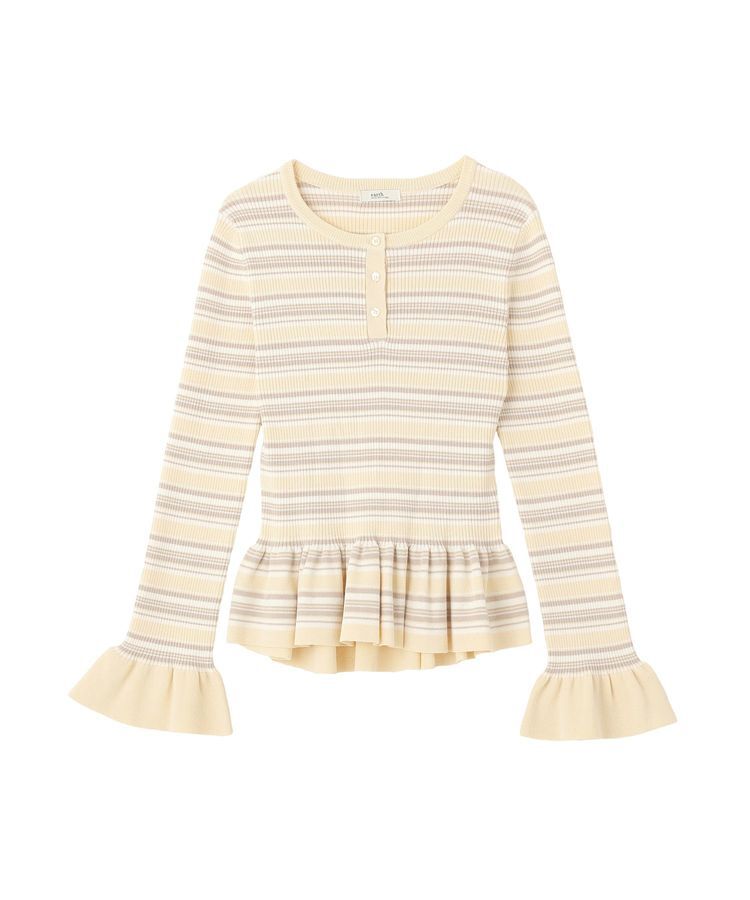 earth music&ecology「ペプラムニットプルオーバー」|ニット・セーター|