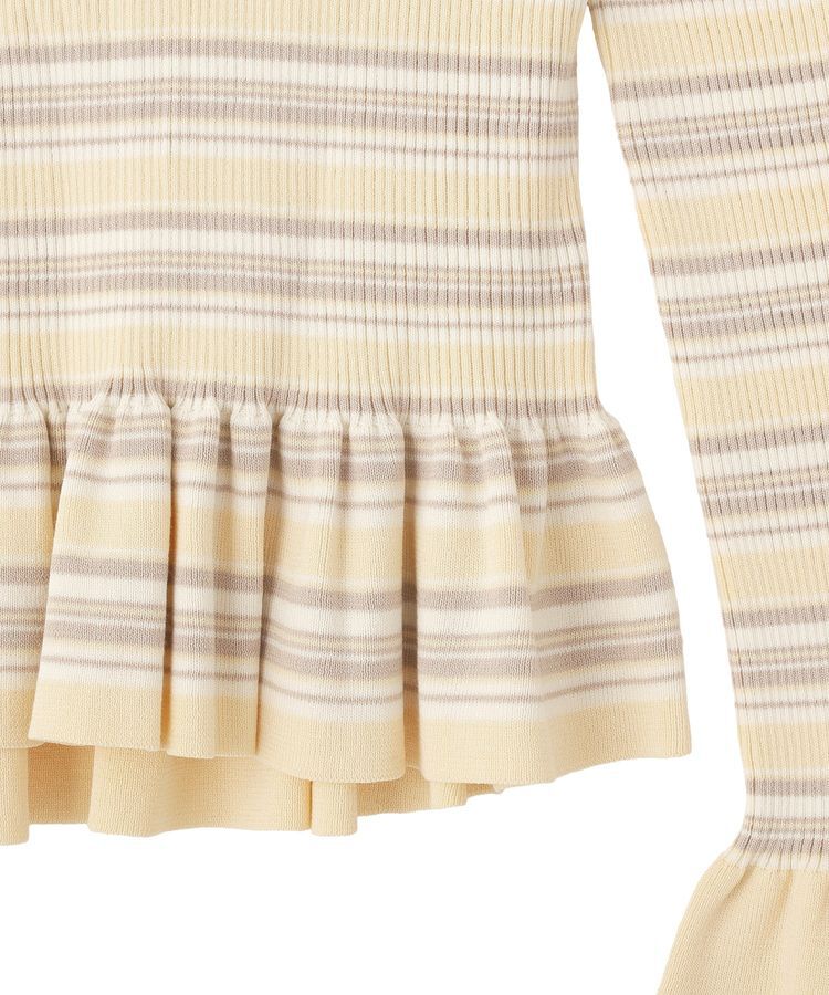 earth music&ecology「ペプラムニットプルオーバー」|ニット・セーター|