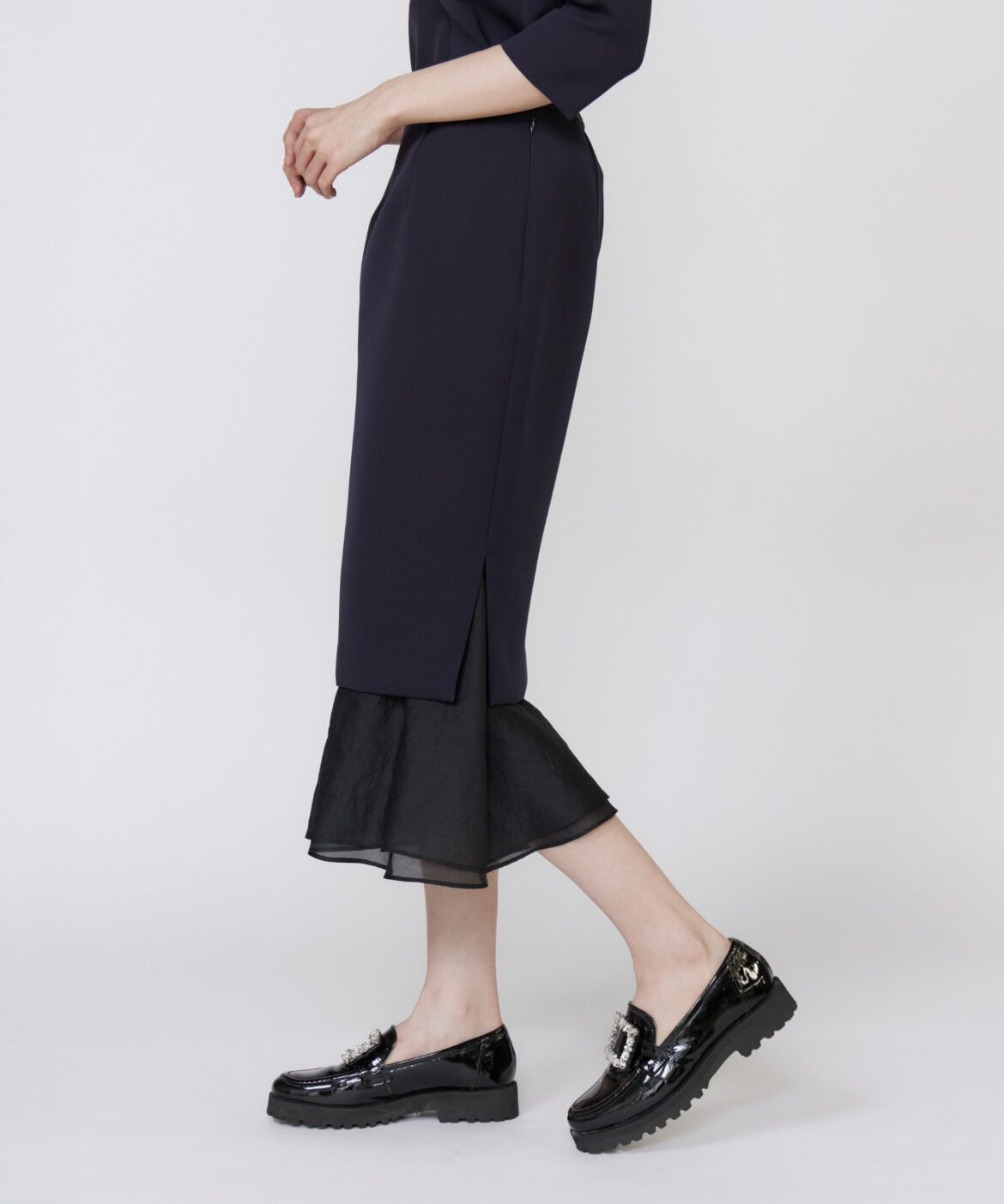 Maglie le cassetto「《M Maglie le cassetto》シアーヘムマーメイドスカート」|スカート|