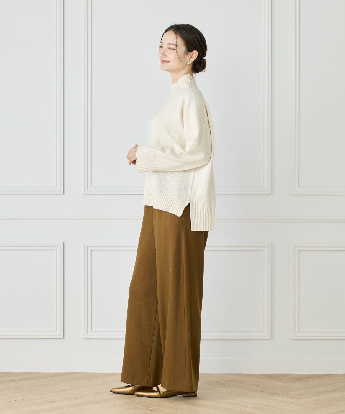 Le Souk「スフレニットハイネックプルオーバー」|ニット・セーター|