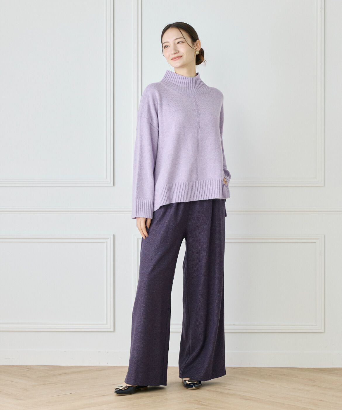 Le Souk「スフレニットハイネックプルオーバー」|ニット・セーター|