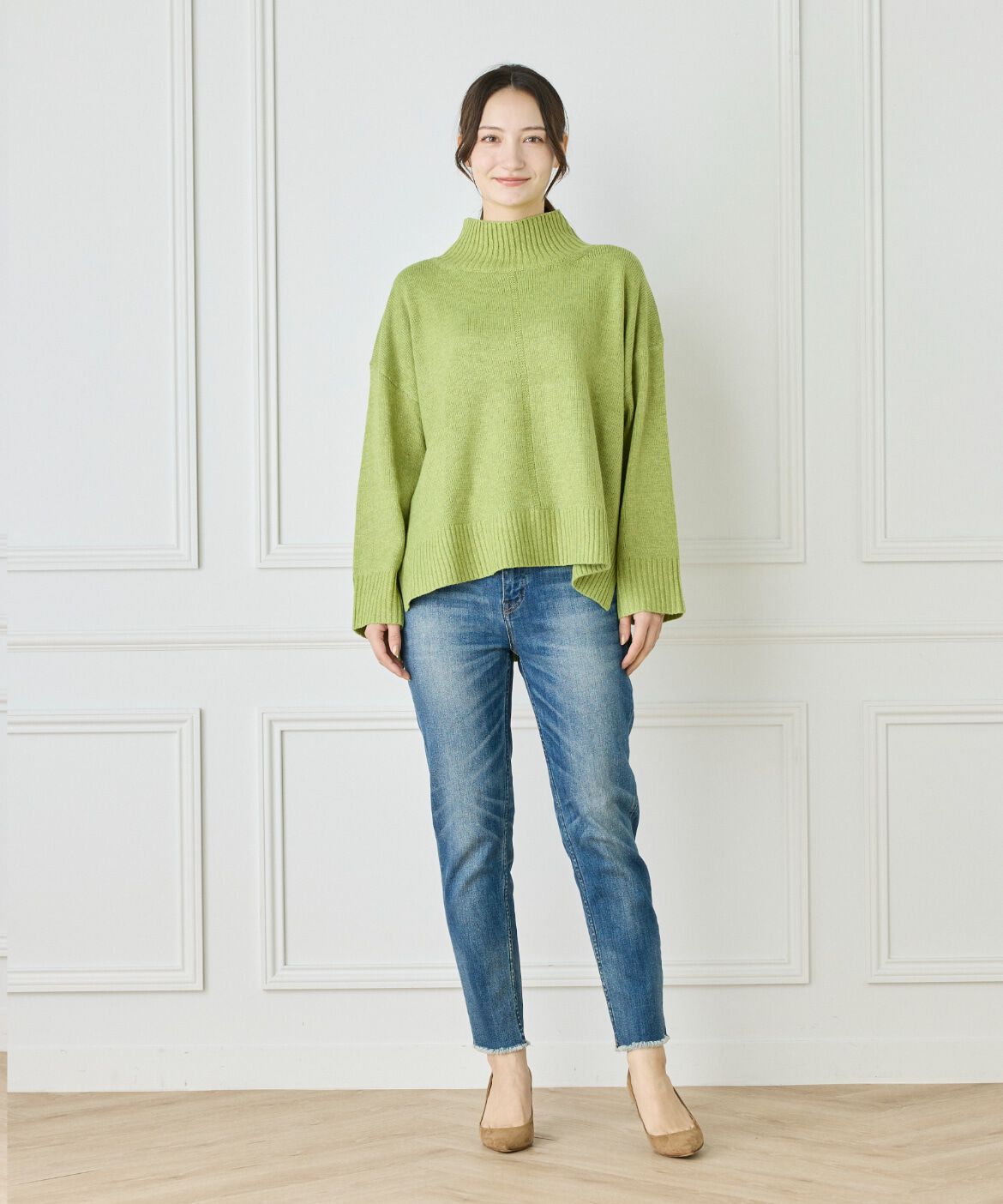 Le Souk「スフレニットハイネックプルオーバー」|ニット・セーター|