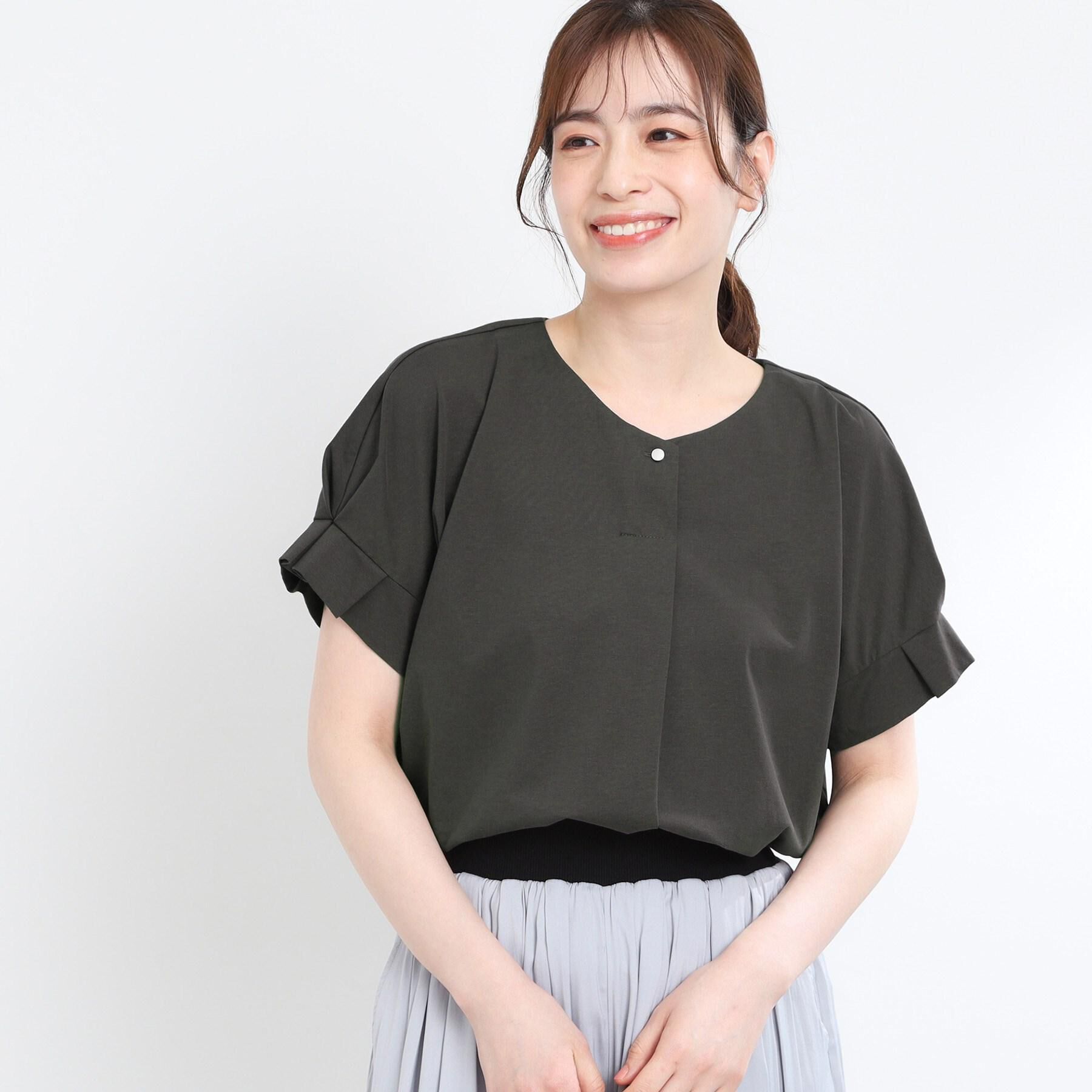 Reflect「Vネックジャージカットソー」|Tシャツ・カットソー|チャコールグレー(0