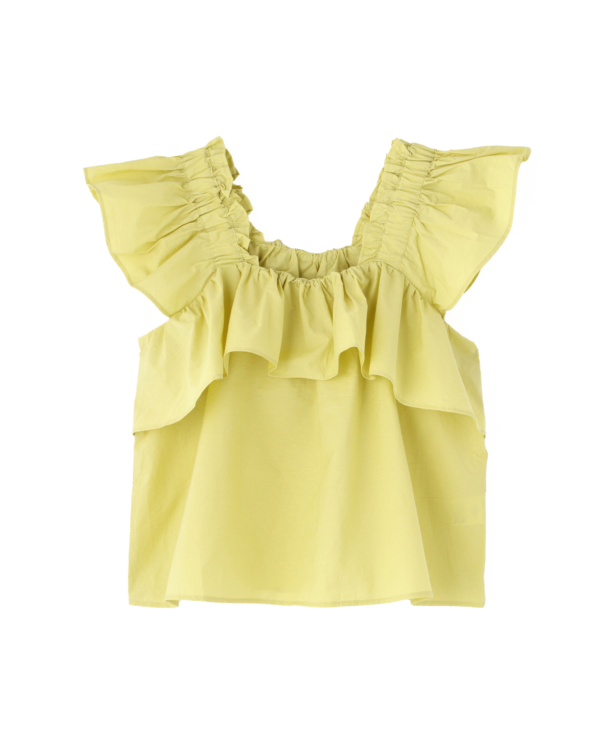  「〈セットアップ対応〉ギャザーショルダーノースリーブブラウス」|シャツ・ブラウス|