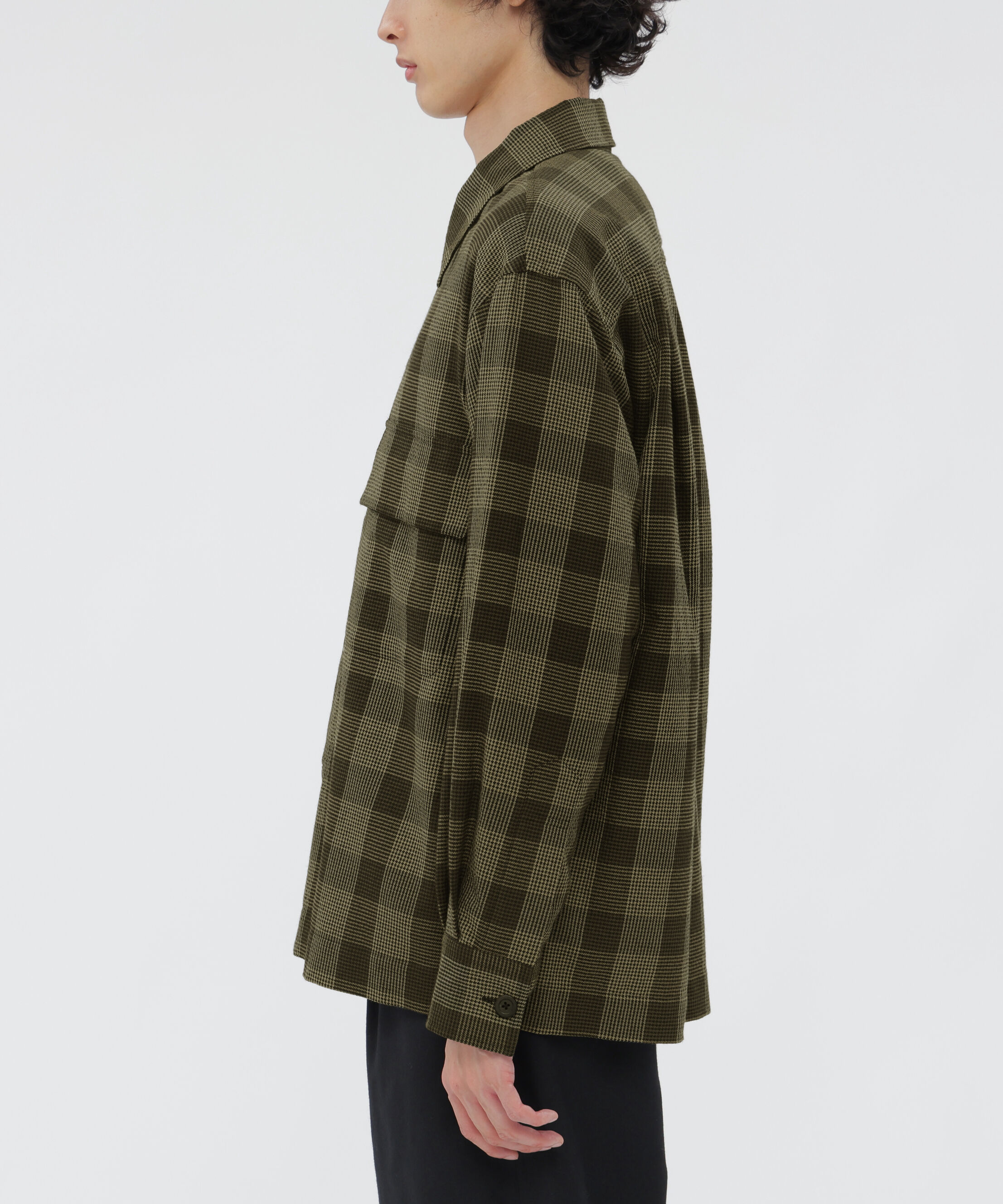 MARGARET HOWELL「GRAPHIC YARN DYED WOOL COTTON SHIRT」|シャツ・ブラウス|