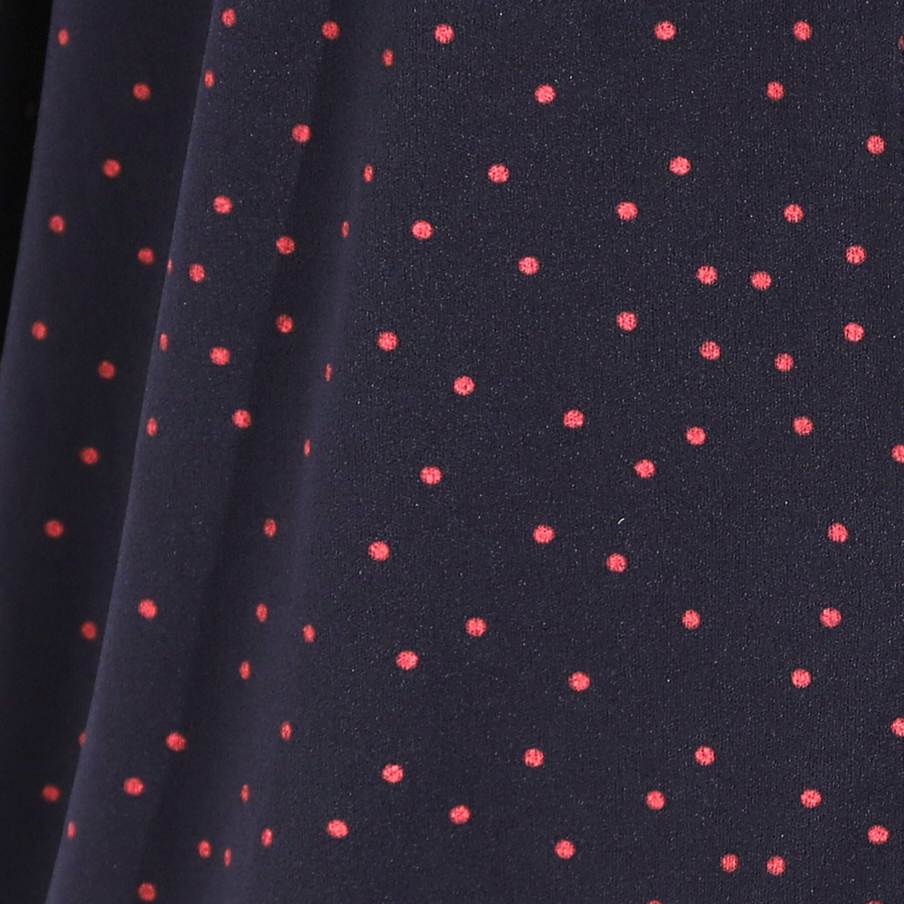 SHOO･LA･RUE「【S-LL/ひんやり】きちんと見えで好印象 ドット柄デザイントップス」|シャツ・ブラウス|