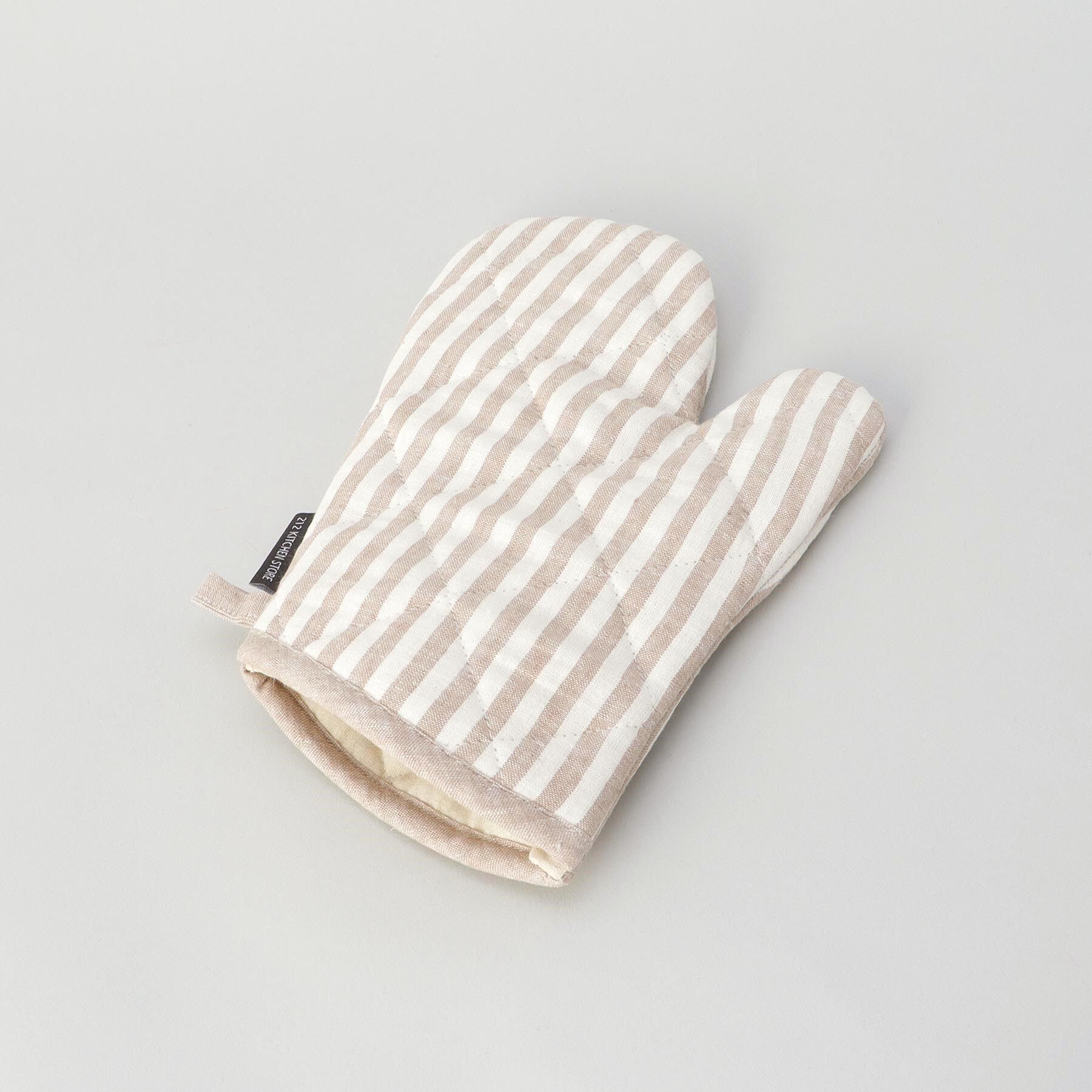 212 KITCHEN STORE「ブロックストライプ リネンコットン ミトン NT ＜212Kオリジナル ＞」|食器・キッチングッズ|
