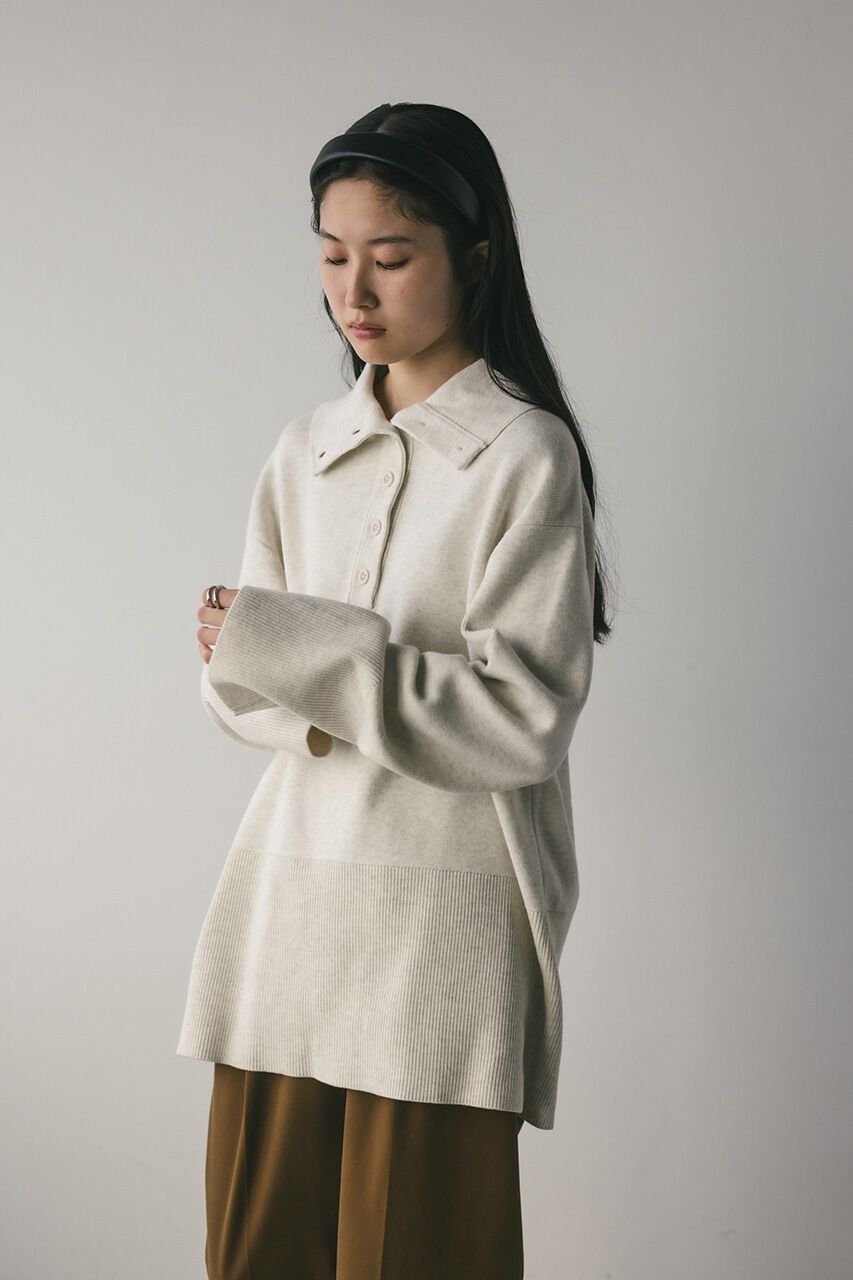 STYLEMIXER「フロントボタンスウェットニット」|ニット・セーター|