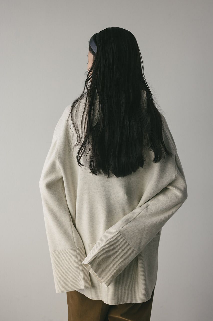 STYLEMIXER「フロントボタンスウェットニット」|ニット・セーター|