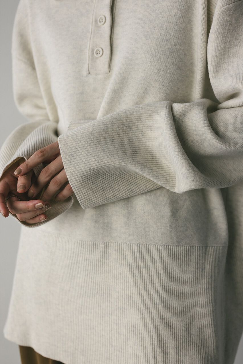 STYLEMIXER「フロントボタンスウェットニット」|ニット・セーター|