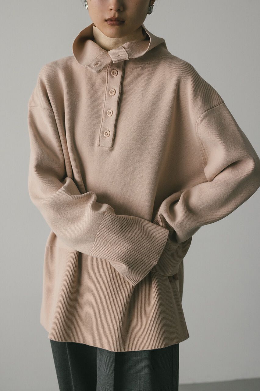 STYLEMIXER「フロントボタンスウェットニット」|ニット・セーター|