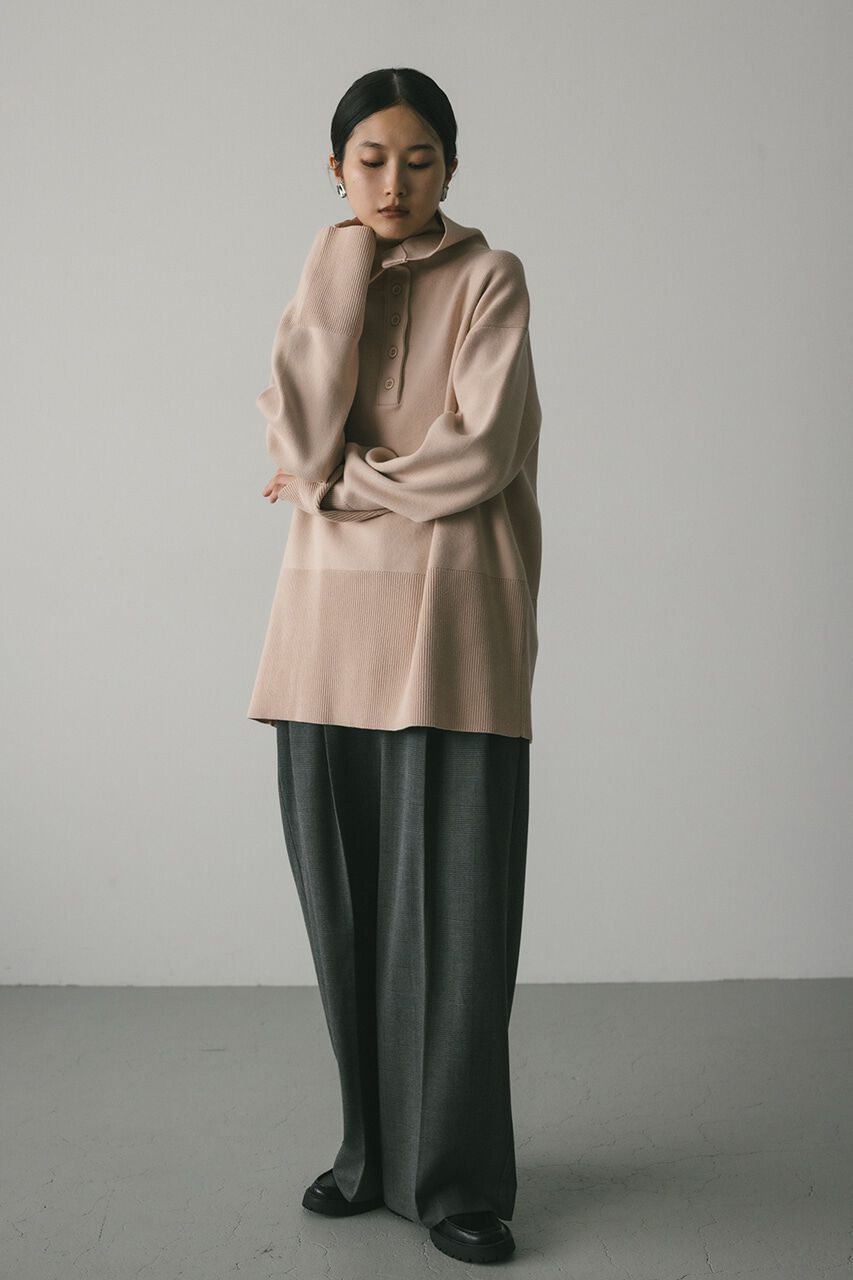 STYLEMIXER「フロントボタンスウェットニット」|ニット・セーター|